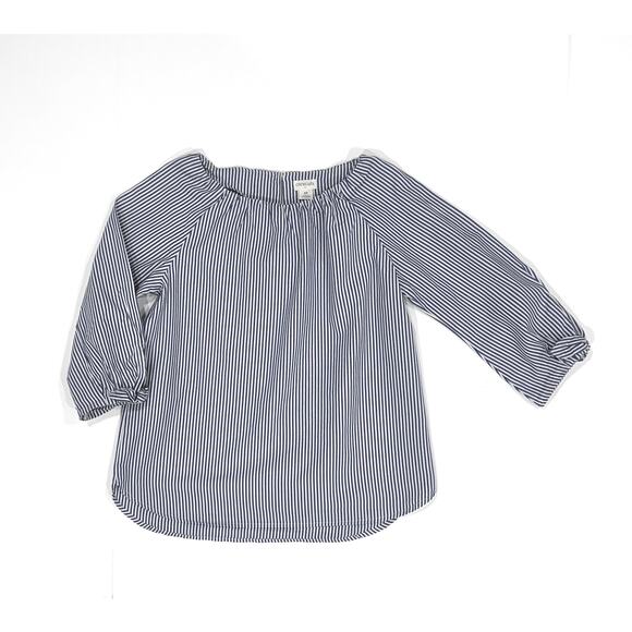 Crewcuts Girls Striped Blue Shirt - Picture 1 of 5
